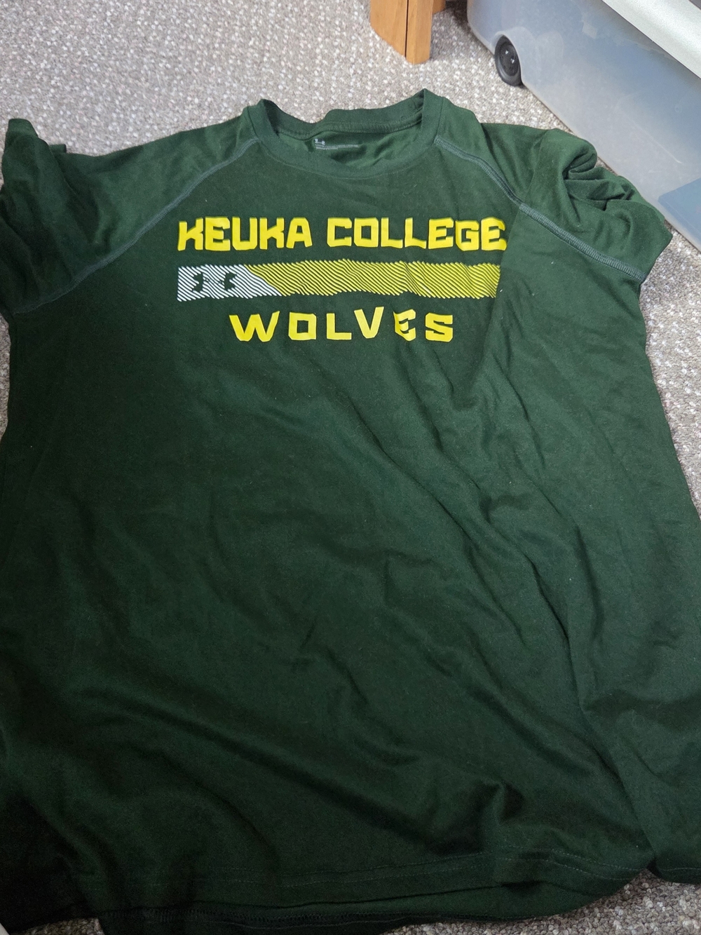 Under Armour Green Keuka College Wolves Graphic Short Sleeve Tee